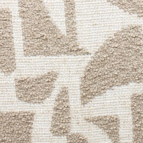 Čalúnená stolička Flare, béžovo-krémová/čierne nohy