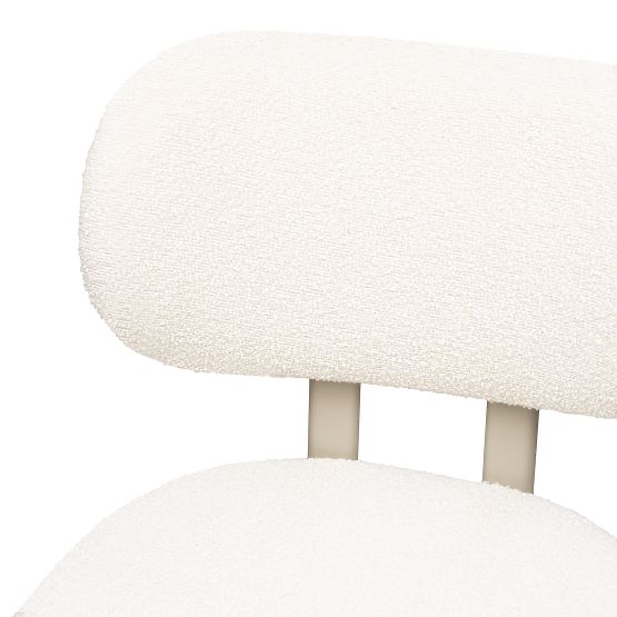 Čalúnená stolička Flare, krémová/béžová