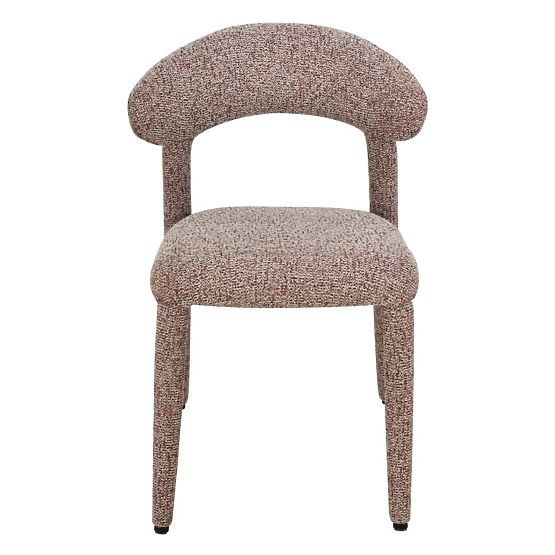 Čalúnená stolička Hiroki, béžovo-bordová melír