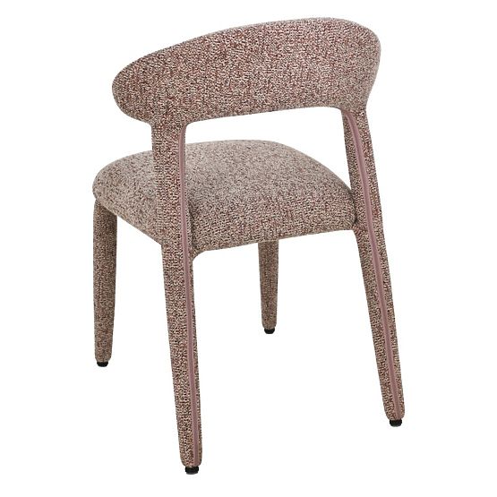 Čalúnená stolička Hiroki, béžovo-bordová melír