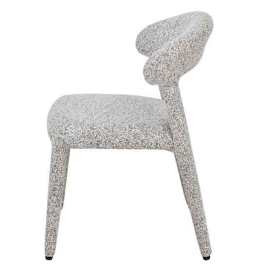 Čalúnená stolička Hiroki, béžovo-sivý melír