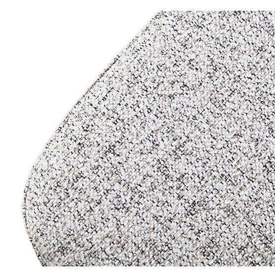 Čalúnená stolička Lamu, béžová melange/čierne nohy