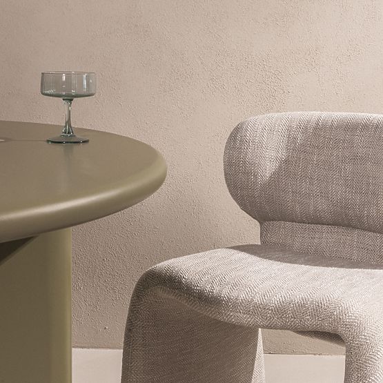 Čalúnená stolička Nabila, béžovošedá