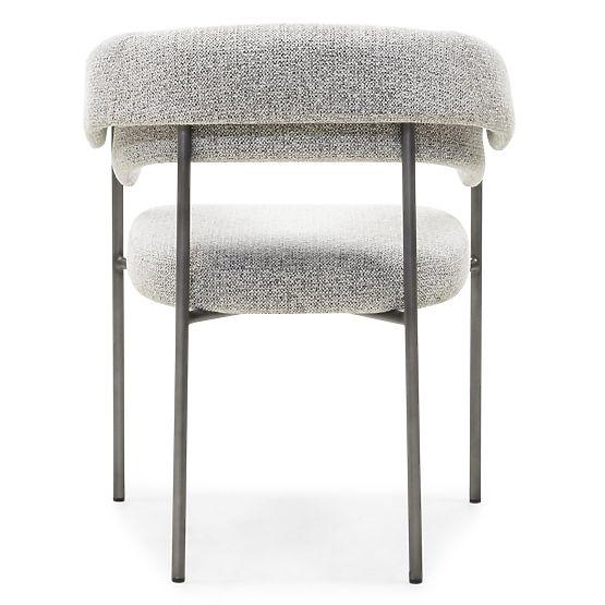 Čalúnená stolička Portia sivá