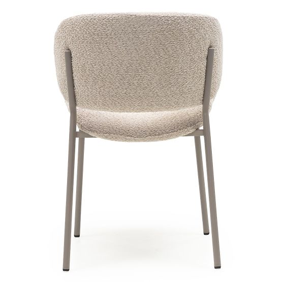 Čalúnená stolička Safira béžová, boucle