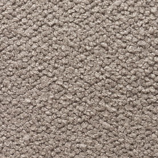 Čalúnené kreslo Falone šedobéžové, boucle, oblé