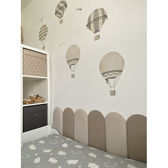 Čalúnený panel Oblúčik - krémový