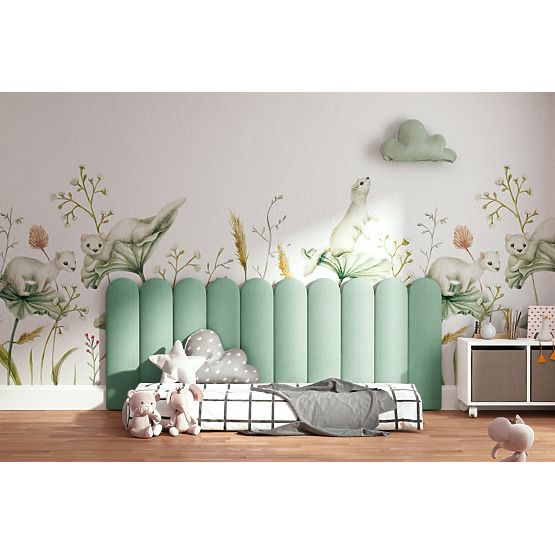 Čalúnený panel Oblúčik - mätový