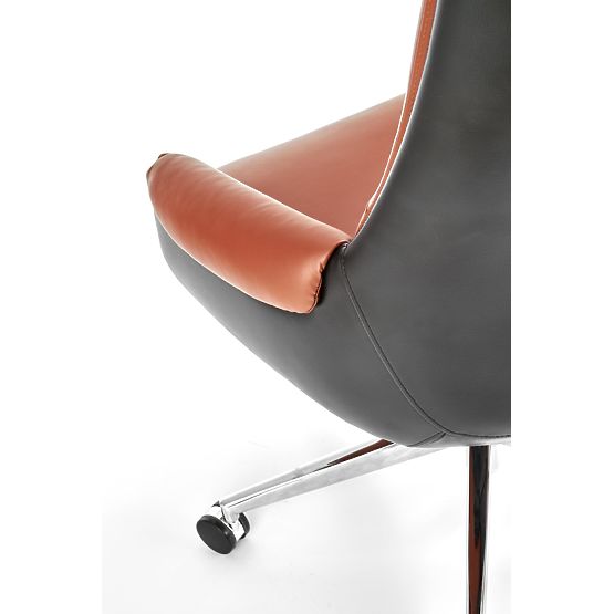 CALVANO kancelárske kreslo tmavo hnedá / svetlo hnedá