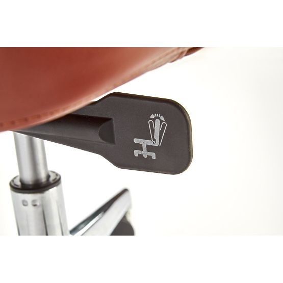 CALVANO kancelárske kreslo tmavo hnedá / svetlo hnedá