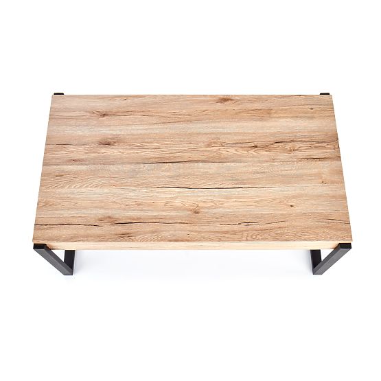 CAPRI konferenčný stolík dub san remo / čierny (1p=1ks)