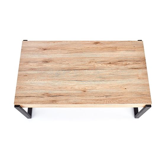 CAPRI konferenčný stolík dub san remo / čierny (1p=1ks)