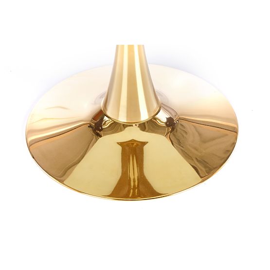 CASEMIRO stôl doska - biely mramor, noha - zlatá (2p=1ks)