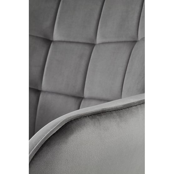 CASTEL relaxačné kreslo čierne / svetlá sivá