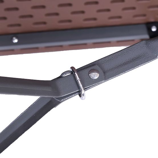 Cateringová sada Ratan hnedý stôl 180 cm + 2 lavice