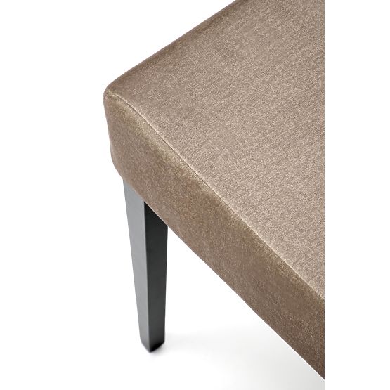 CLARION 2 stoličky čierna / čalúnenie: MONOLITH 09 (tmavo hnedá) (1p=2ks)