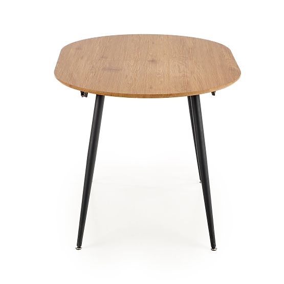 COLORADO rozkladací stôl, doska - zlatý dub, rám - čierny (2p=1ks)