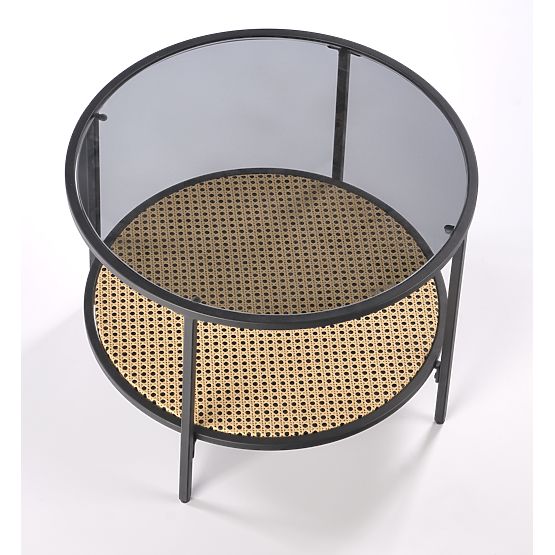 DAKOTA konferenčný stolík dymový / prírodný (1p=1ks)