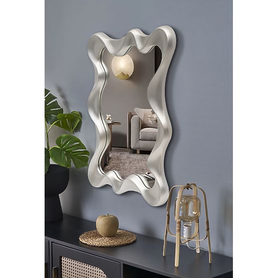 DECO nástenné zrkadlo, strieborné antické (1p=1ks)