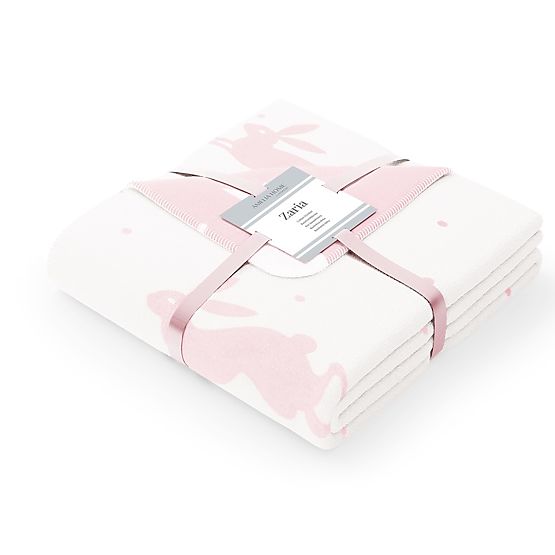 Deka ZARIA farba púdrová ružová tlačená 150x200