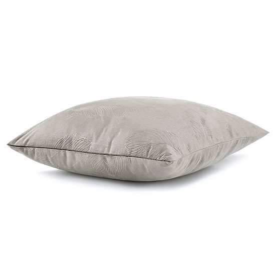 Dekoračný obliečka na vankúš PEACOCK farba cappuccino s embosovaným zvieracím motívom v štýle glamou