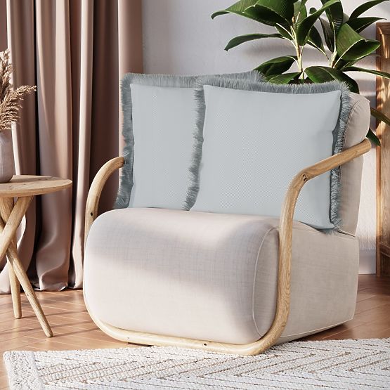 Dekoračný povlak na vankúš CLEAR šedý s potlačou boho velvet 45x45 ameliahome