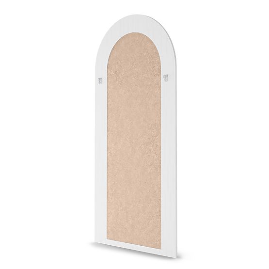 Dekoratívne závesné zrkadlo Giovanni 170x80 cm, biele, zaoblené