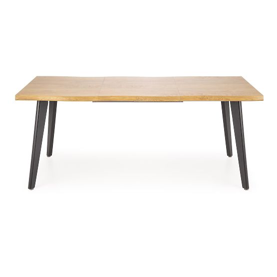 DICKSON 2 rozkladací stôl 150-210/90 cm, doska - prírodná, nohy - čierne (2p=1ks)