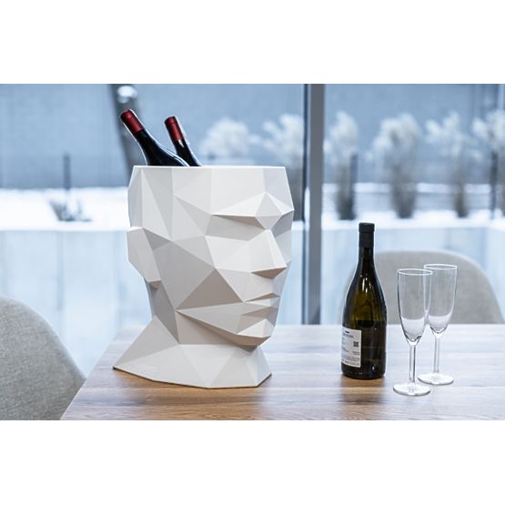 Dizajnový kvetináč ADONIS Biely