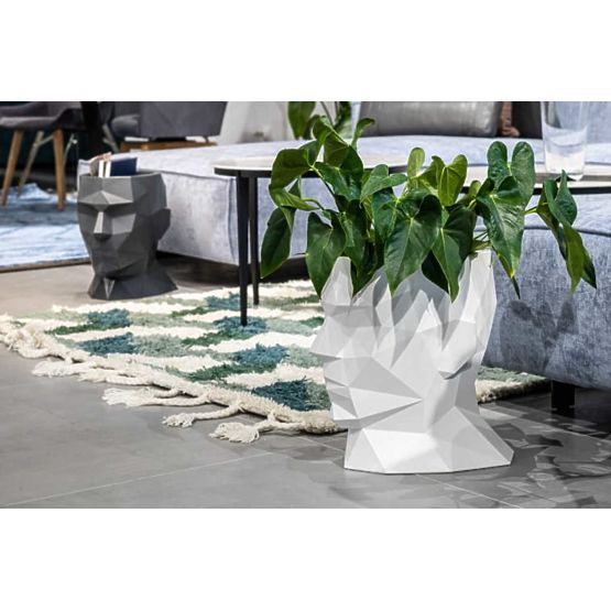 Dizajnový kvetináč ADONIS Biely