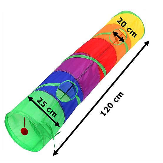 Dlhý tunel pružina hračka pre mačku FIGARO