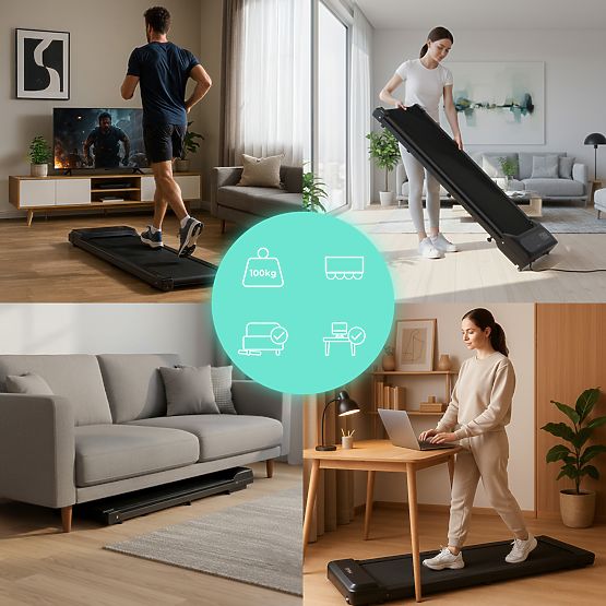 Domáci elektrický bežecký pás walking pad pod stôl 6 km/h ModernHome