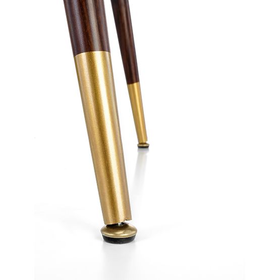 DOMENICO stôl doska - orech, nohy - orech / zlatá (2p=1ks)