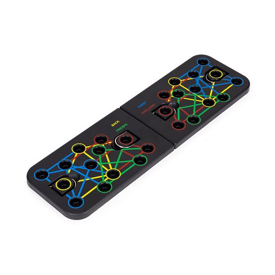 Doska na cvičenie s úchytmi na kliky sada 25v1