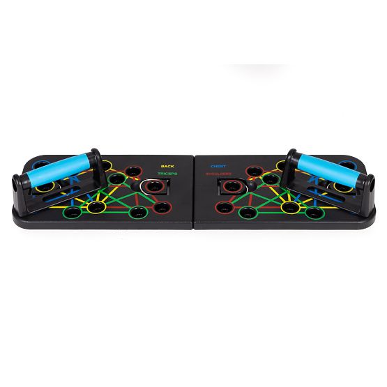 Doska na cvičenie s úchytmi na kliky sada 25v1