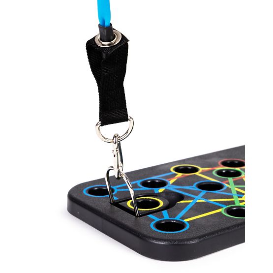 Doska na cvičenie s úchytmi na kliky sada 25v1