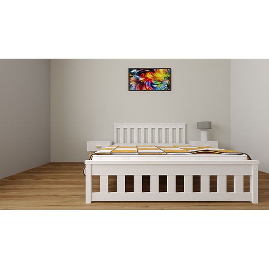 Drevená posteľ Ada 200 x 120 cm - biela
