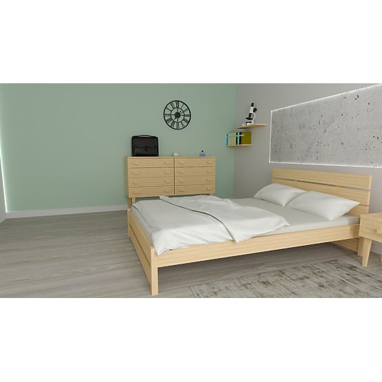 Drevená posteľ Max 200 x 120 cm - borovica
