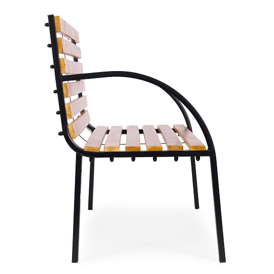 Drevená záhradná lavička s operadlom 122x57 cm parková MultiGarden