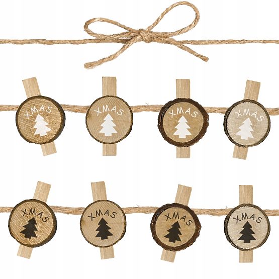 DREVENÉ ŠTIPCE 8 KS STROMČEKY KL-21X11