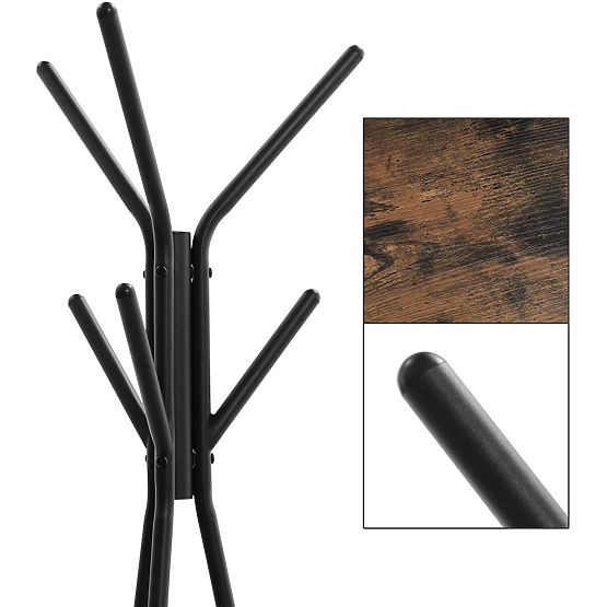 Drevený podlahový stojan na oblečenie LOFT