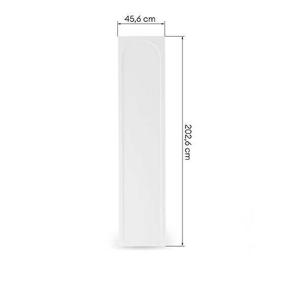 Dvere k skrini Neroli, 45,6 cm, oblúková výplň, biela, ľavá