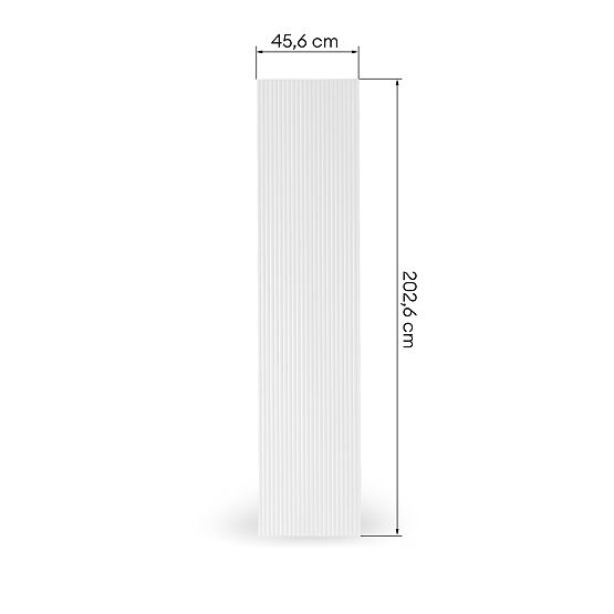 Dvere ku skrini Neroli, 45,6 cm, jednoduché drážky, biela