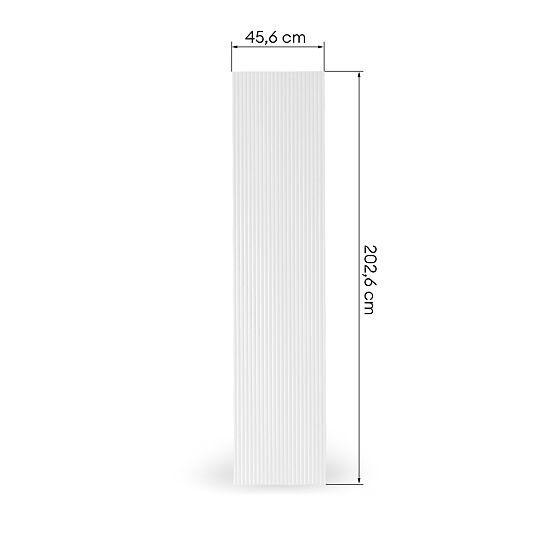 Dvere ku skrini Neroli, 45,6 cm, jednoduché drážky, biela