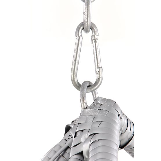 EGGY záhradné kreslo sivé / čierne (3p=1ks)