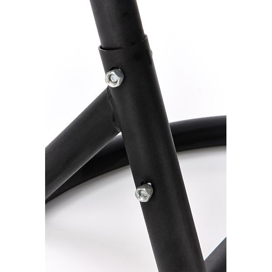 EGGY záhradné kreslo sivé / čierne (3p=1ks)