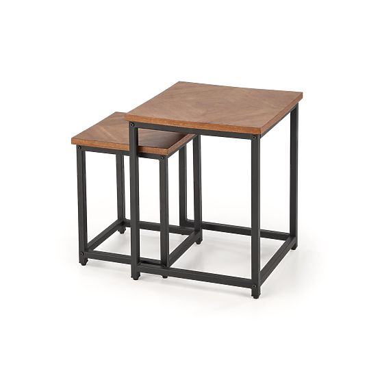 ELZA sada 2 lavíc, orechová / čierna (1p=1ks)