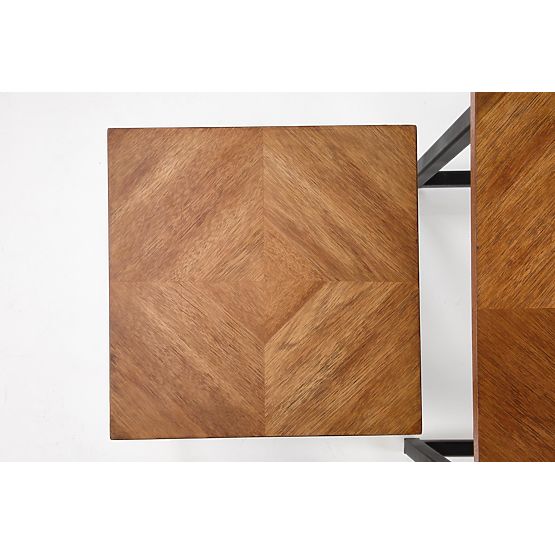 ELZA sada 2 lavíc, orechová / čierna (1p=1ks)