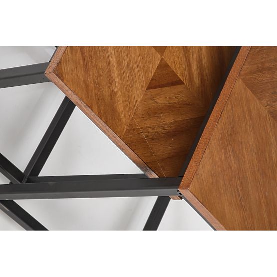 ELZA sada 2 lavíc, orechová / čierna (1p=1ks)