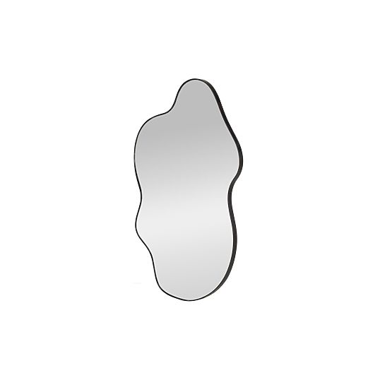 ESSENT nástenné zrkadlo, čierne (1p=1ks)